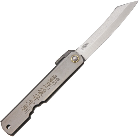 Нож складной Nagao Higonokami Warikomi San Mai SK5 Black 100 мм, HIGO07BL