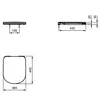Ideal Standard i.life A T467901 Сиденье и крышка для унитаза с функцией плавного закрытия, дюропласт