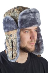 Шапка ушанка утепленная Ангара / смесовая ткань / тростник-2