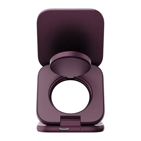 Беспроводное зарядное устройство Magssory Fold Ultra 3 в 1 бордовый