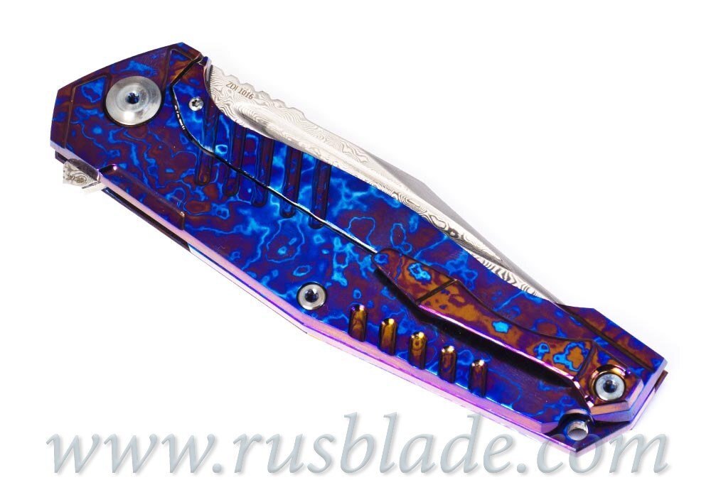 Cheburkov Full Custom Bear Damascus Timascus - фотография 