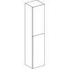 Geberit Acanto 500.619.16.1 Высокий шкафчик с двумя дверями 38x173x36см, черный / лакированный матовый, черный / глянцевое стекло