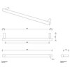 Decor Walther Bar 0856220 Полотенцедержатель, цвет: золото