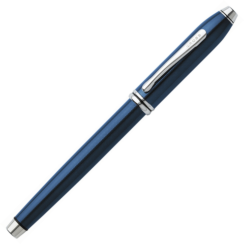 Ручка перьевая Cross Townsend, Quartz Blue Lacquer, F (696-1FD)