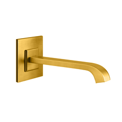 Gessi Mimi 31205#080 Излив настенный 216мм, для монтажа с удаленным управлением 31105/31210 (не входит в комплект), цвет: золото фото