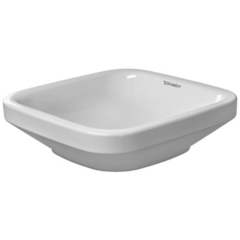 Duravit DuraStyle 349430000 Раковина шлифованный вариант, без перелива, без площадки под смес., включая крепление, 430x430мм, цвет: Белый фото