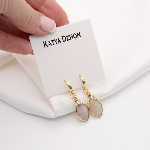Серьги Katya Dzhon с яшмой
