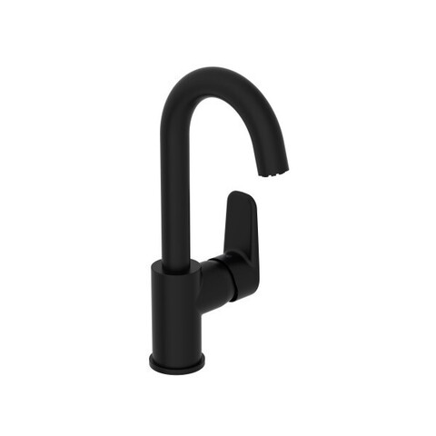 VitrA Flow Soft A4316036EXP Смеситель для раковины с поворотным изливом, черный матовый