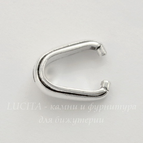 Держатель для кулона TierraCast "Nouveau" 12х8х4 мм (цвет-античное серебро)