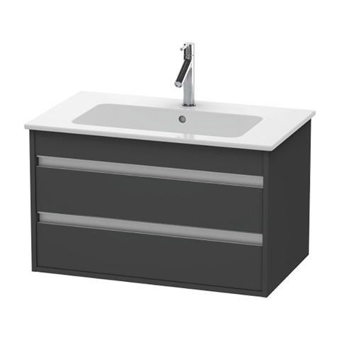 Duravit Ketho KT642904949 База под раковину, 2 выдв.ящик 480x800x475мм , цвет графит матовый