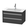 Duravit Ketho KT642904949 База под раковину, 2 выдв.ящик 480x800x475мм , цвет графит матовый
