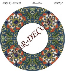 Эскиз для росписи, Зеркало диаметр 29см, SMAR-zmk-7