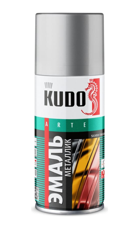 KUDO-1027 Эмаль унив. хром 520 мл
