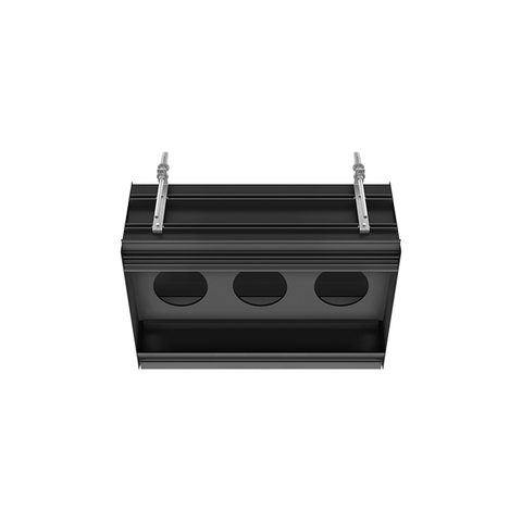 Gessi Binario 61125#299 Профиль линейный 670 мм., для 3 модулей, установка Easy-Fix, цвет Black XL