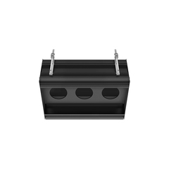 Gessi Binario 61125#299 Профиль линейный 670 мм., для 3 модулей, установка Easy-Fix, цвет Black XL фото
