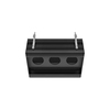 Gessi Binario 61125#299 Профиль линейный 670 мм., для 3 модулей, установка Easy-Fix, цвет Black XL