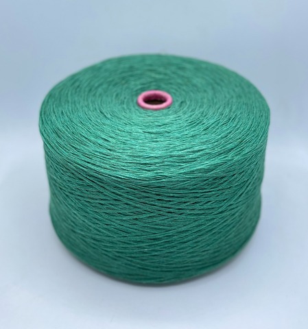 Бобинная пряжа (пр.Италия), art-Delta 370м(смотка в 4 нити)/100 гр. 75% Шерсть 25%Полиамид, цвет-Зеленый меланж,арт-30562