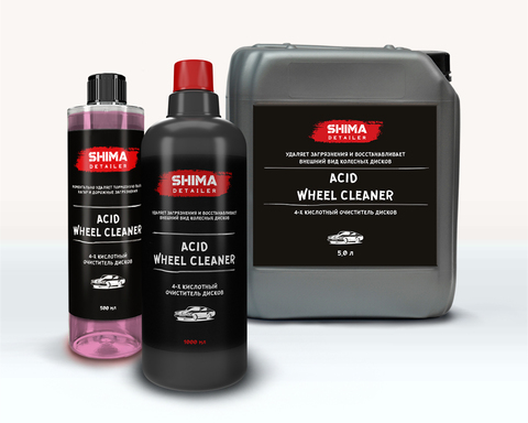 SHIMA DETAILER ACID WHEEL CLEANER 4-х кислотный очиститель дисков (концентрат) 1л.