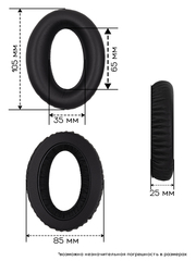 Амбушюры Sennheiser HD600, HD545, HD565, HD580, HD650, HD660 (Кожа)