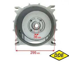 Корпус помпы DDE PTR80H сторона двигателя под прямоугольный фланец. (80SP-020)