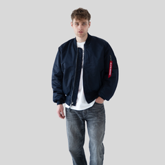 Бомбер Alpha Industries MA-1 Replica Blue (Синий)