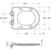 BelBagno BB7026CH-TOR-BFS/SC Унитаз подвесной безободковый со смывом "Торнадо", с функцией биде, без смесителя, с сиденьем дюропласт soft close