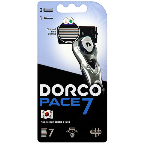 DORCO PACE7 (станок+2'S) система с 7лезвиями NEW (Ю.Корея)