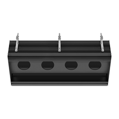 Gessi Binario 61127#299 Профиль линейный 880 мм., для 4 модулей, установка Easy-Fix, цвет Black XL фото