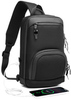 Картинка рюкзак однолямочный Ozuko 9516 Black - 12