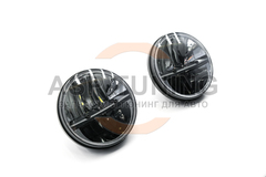 Фары LED темный хром без ДХО для Лада 4x4, Урбан (010)