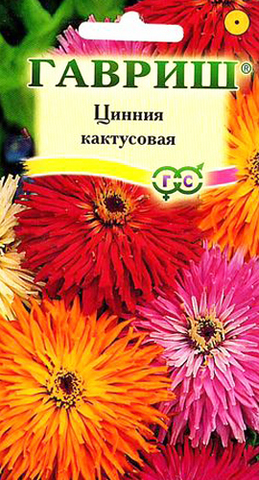 Семена Цинния Кактусовидная смесь, Одн