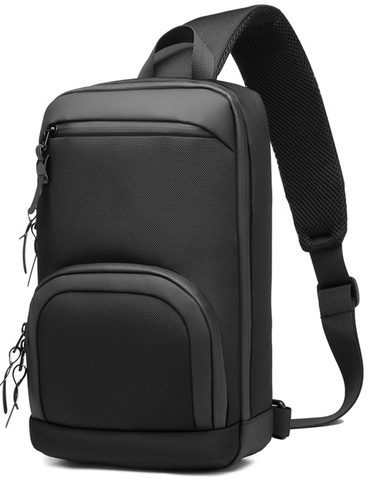 Картинка рюкзак однолямочный Ozuko 9516 Black - 3