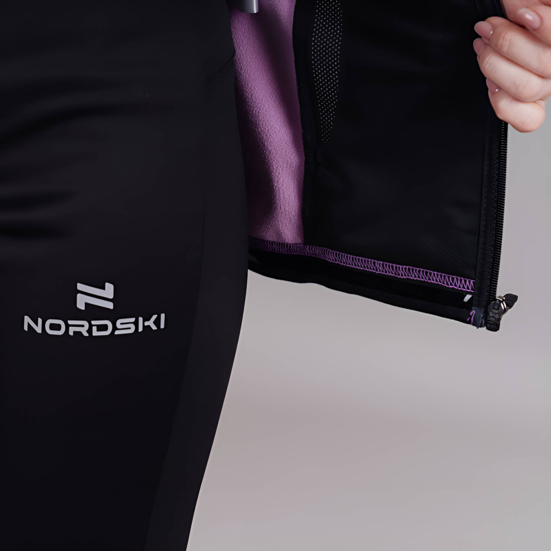 Женская утепленная разминочная куртка Nordski Base orchid - 10