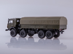 KAMAZ-6350 Mustang 8x8 flatbed truck khaki 1:43 PAO KAMAZ