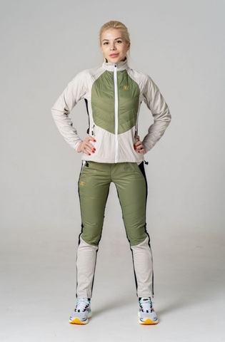 Женские утепленные лыжные брюки Noname Hybrid 22 WOS green