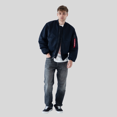 Бомбер Alpha Industries MA-1 Replica Blue (Синий)