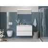 BelBagno UNO-1200-2C-SO-BO База под раковину подвесная с фрезерованными ручками по всей длине фасада с двумя выкатн. ящ., Bianco Opaco, 1200x455x608