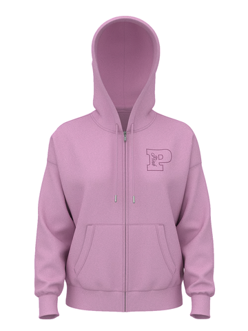 PINK ФЛИСОВЫЙ ХУДИ НА МОЛНИИ