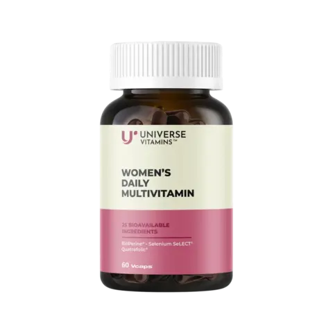 Мультивитамин для женщин - 60 веганских капсул, Universe Vitamins