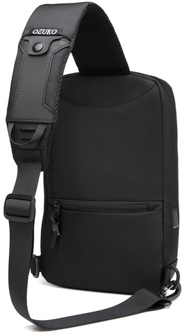 Картинка рюкзак однолямочный Ozuko 9516 Black - 4