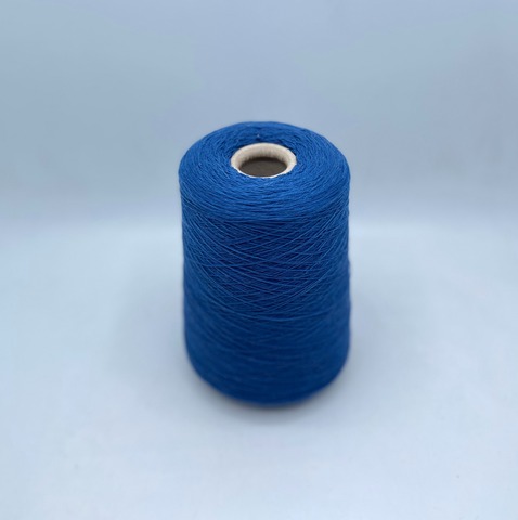 Бобинная пряжа (пр.Италия), 1500м / 100 гр. 30%Кашемир 70%меринос, цвет-Синий, арт.30333