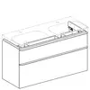 Geberit Smyle Square 500.356.00.1 Тумба под раковину 118.4x61.7x47см, Белый / Высокоглянцевое покрытие