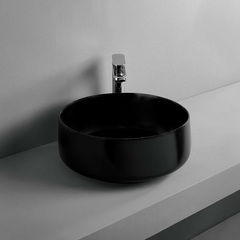 ArtCeram Cognac COL004 17 00 NERO MATT Раковина-чаша, цвет: чёрный фото