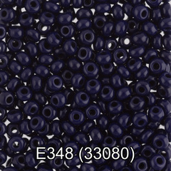 Бисер Чехия "GAMMA" круглый 5 10/0 2.3 мм E348 иссиня-черный ( 33080 )