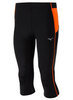 Компрессионные тайтсы мужские Mizuno Bg3000 3/4 черные-оранжевые - 1