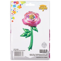 Шар К Фигура, Цветок Роза розовая, 41