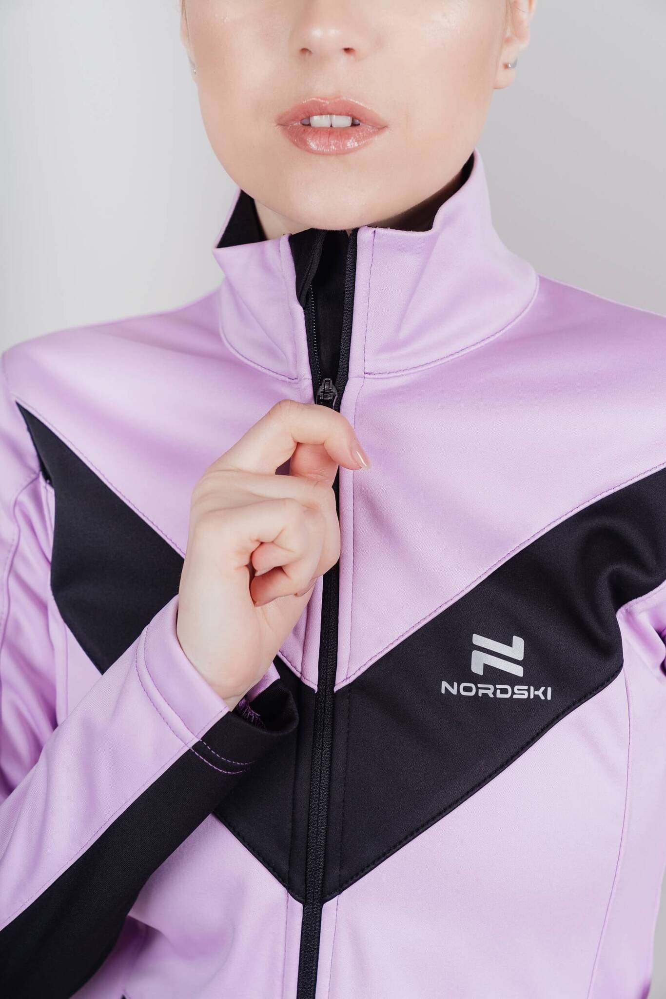Женская утепленная разминочная куртка Nordski Base orchid - 7
