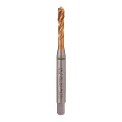 Метчик М 5,0х0,8 (Машинный, винт.) DIN371 HSSEPM-TiN 6h C/2-3P R39 70мм a=4,9 Volkel 30133