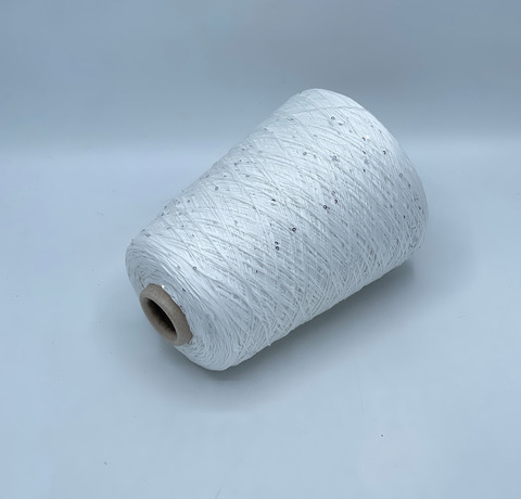 Filmar, Cotone 650м. 97% Хлопок, 3% Полиэстер(Пайетка), Белый (312), 39669