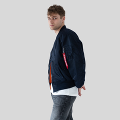Бомбер Alpha Industries MA-1 Replica Blue (Синий)